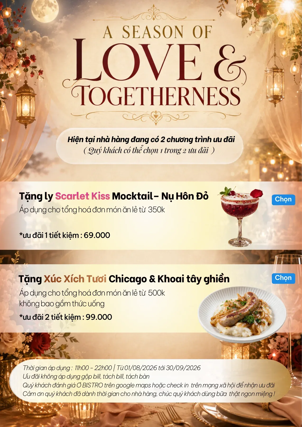 Menu Ơ Bistro Bình Thạnh — trang 1