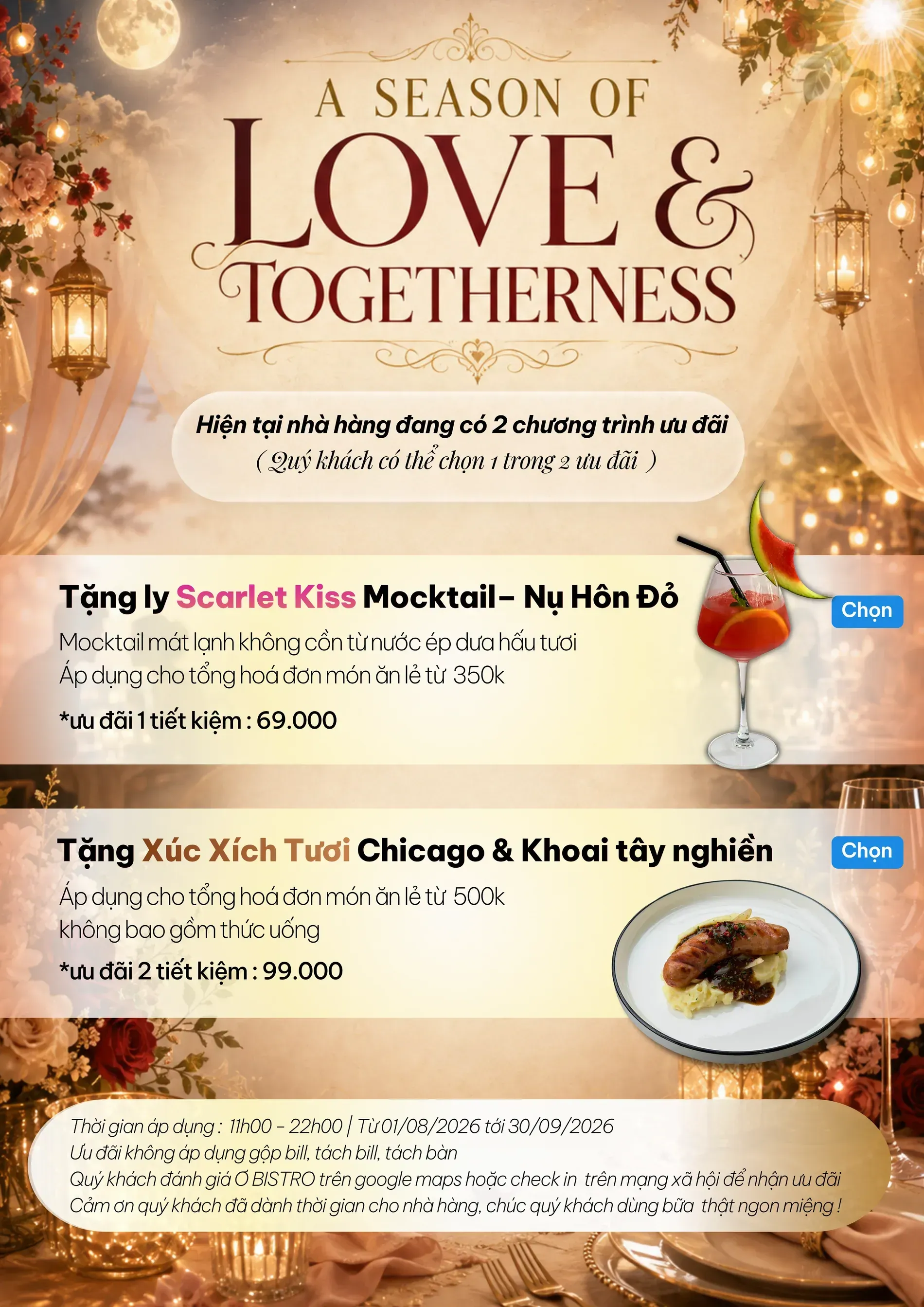 Menu Ơ Bistro Thủ Đức — trang 1