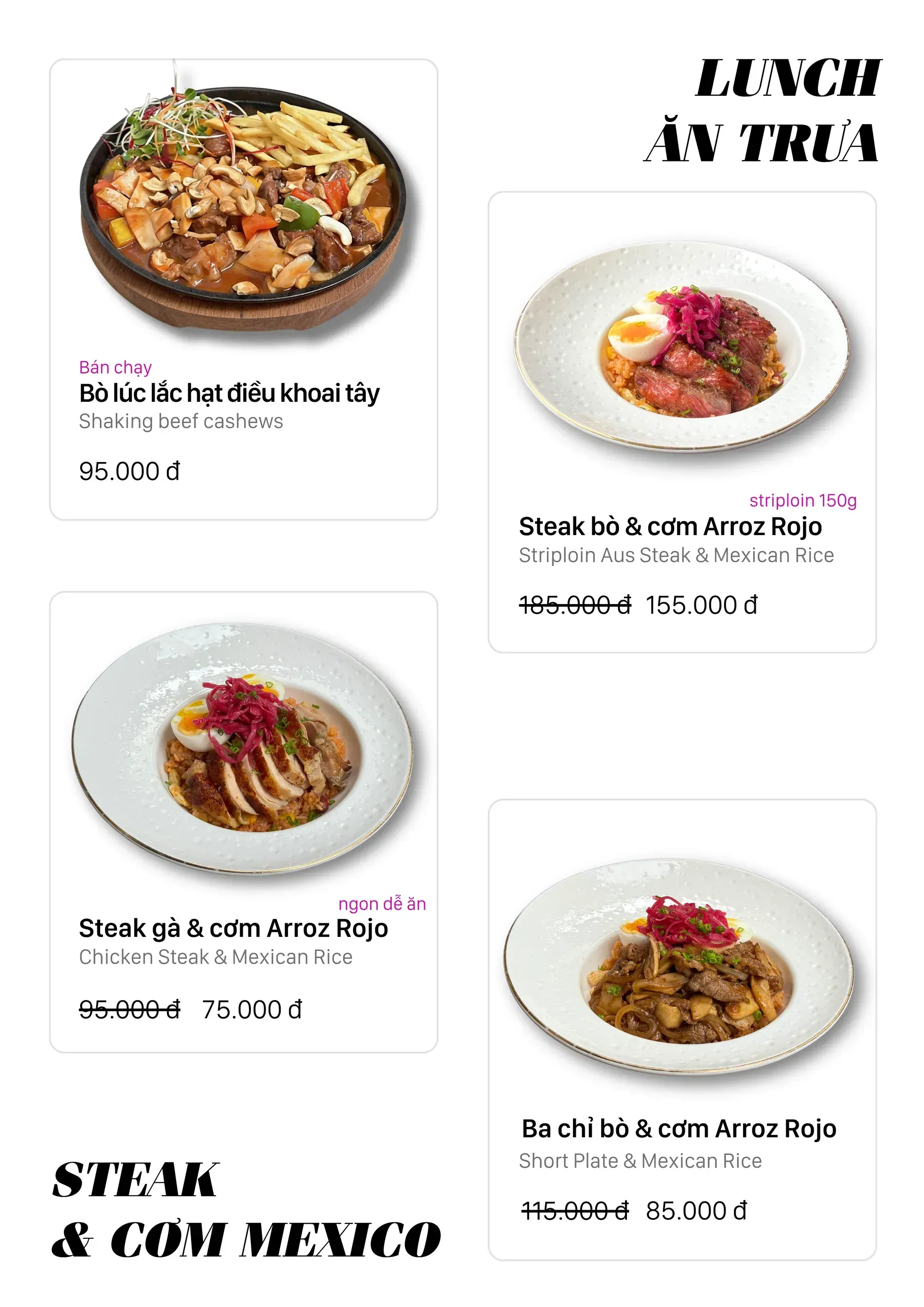 Menu Ơ Bistro Bình Thạnh — trang 2