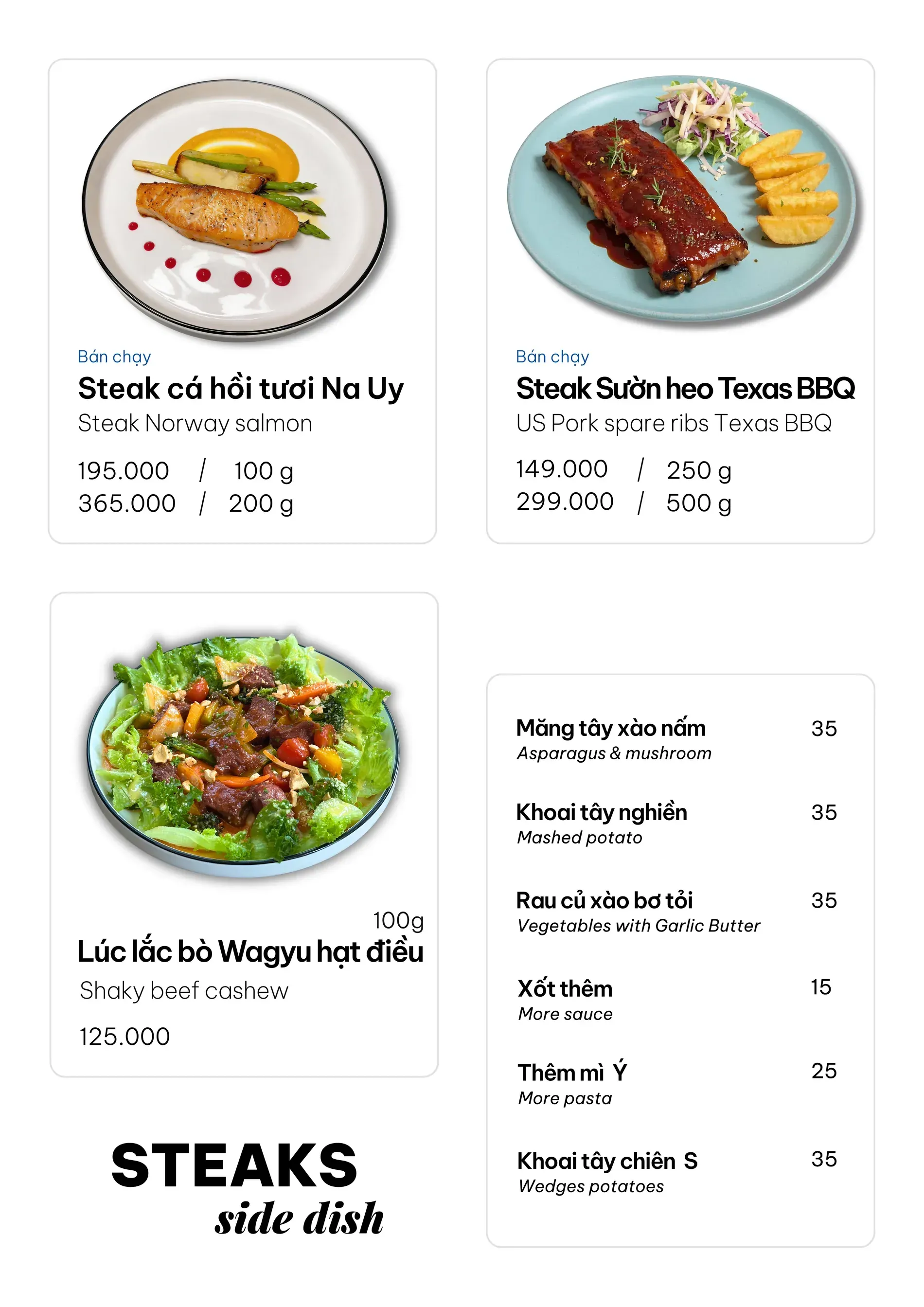 Menu Ơ Bistro Thủ Đức — trang 9